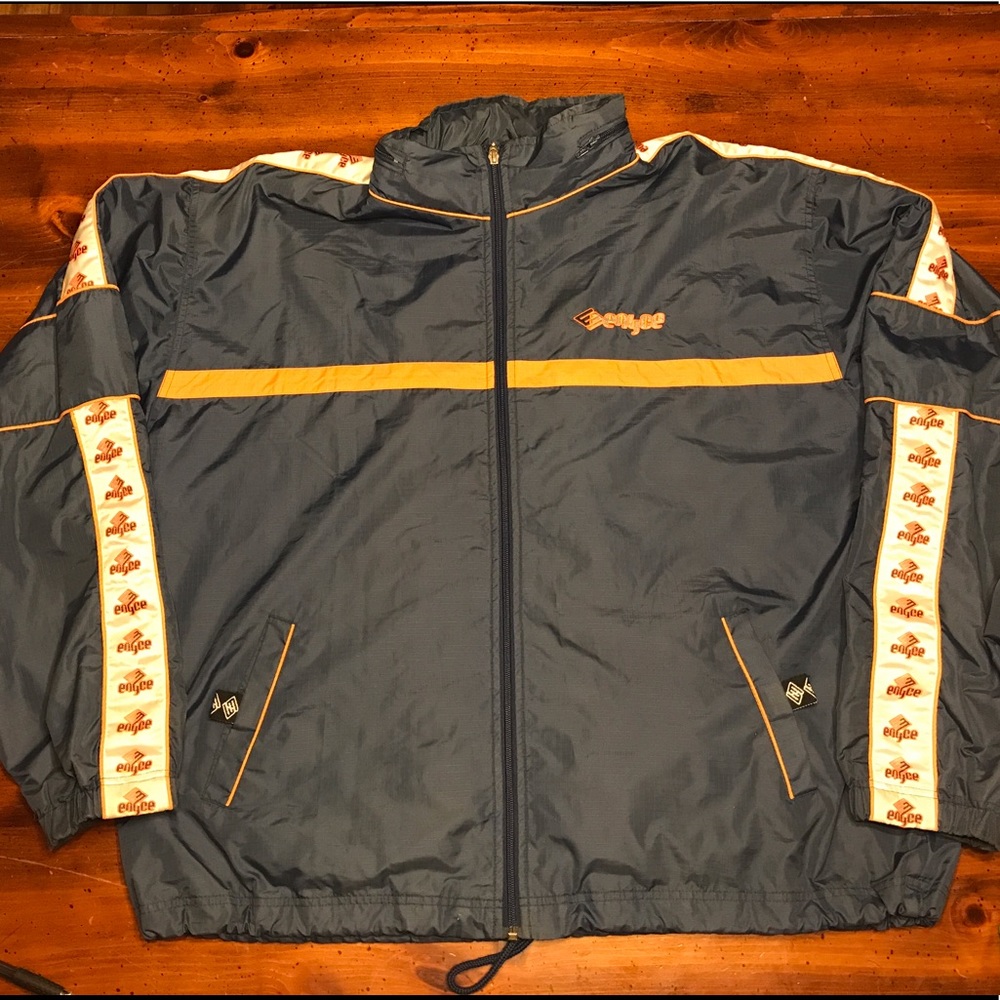 VINTAGE Enyce Windbreaker Jacket XXL Spell Out 90s
